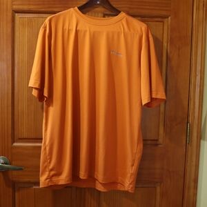 Columbia Mens Orange Short Sleeve Athletic Tshirt XL